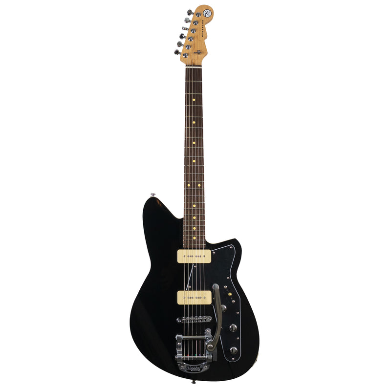 Reverend Jetstream 290 Bigsby, Midnight Black with Case
