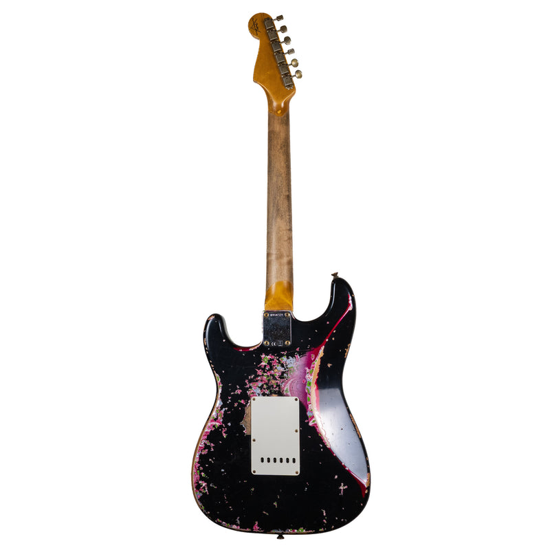 Fender Custom Shop 1960 Strat, Super Heavy Relic, Black Over Pink Paisley