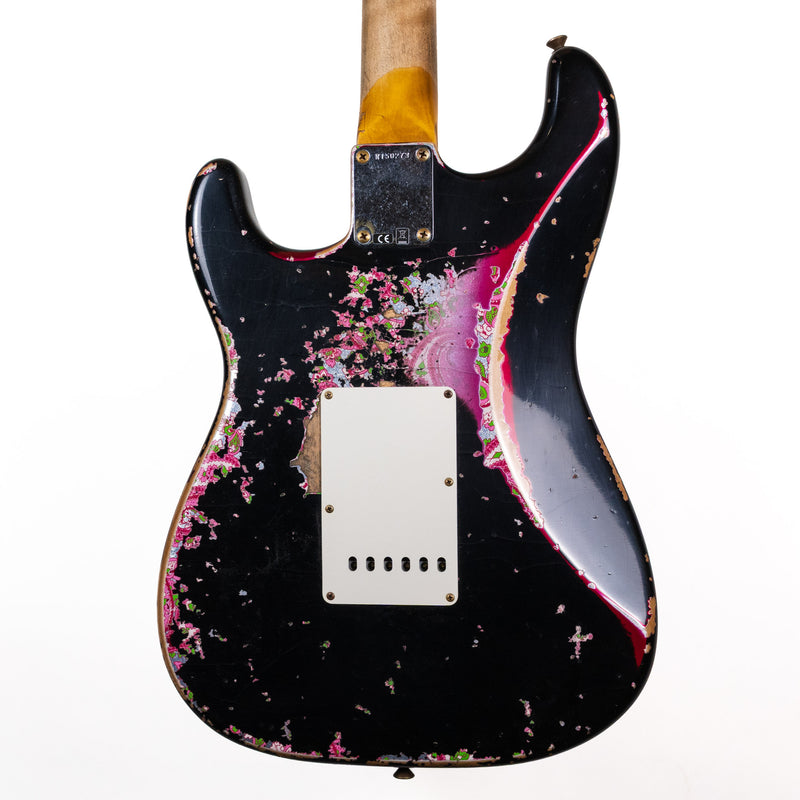 Fender Custom Shop 1960 Strat, Super Heavy Relic, Black Over Pink Paisley