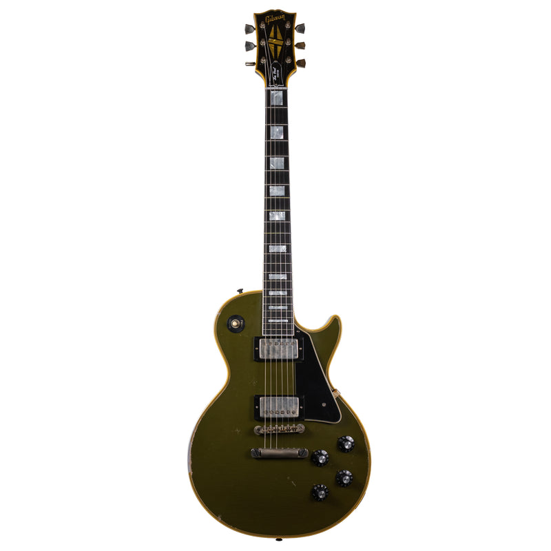 Gibson Custom 68 Les Paul Custom, Olive Drab Top / Ebony Back Heavy Aged
