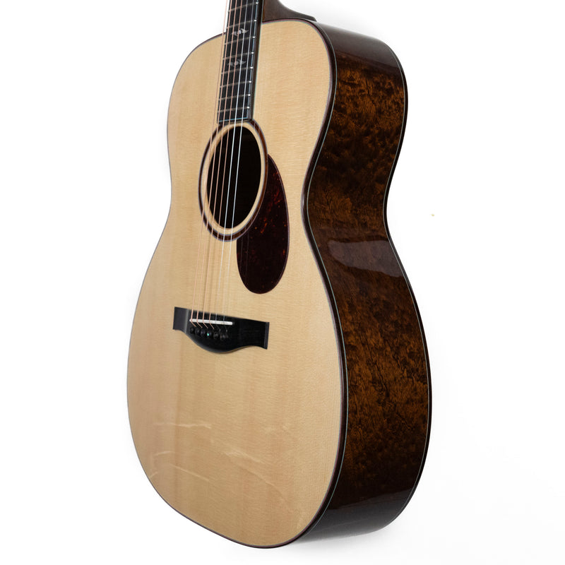 Eastman L-OM-QS European Spruce, Quilted Sapele