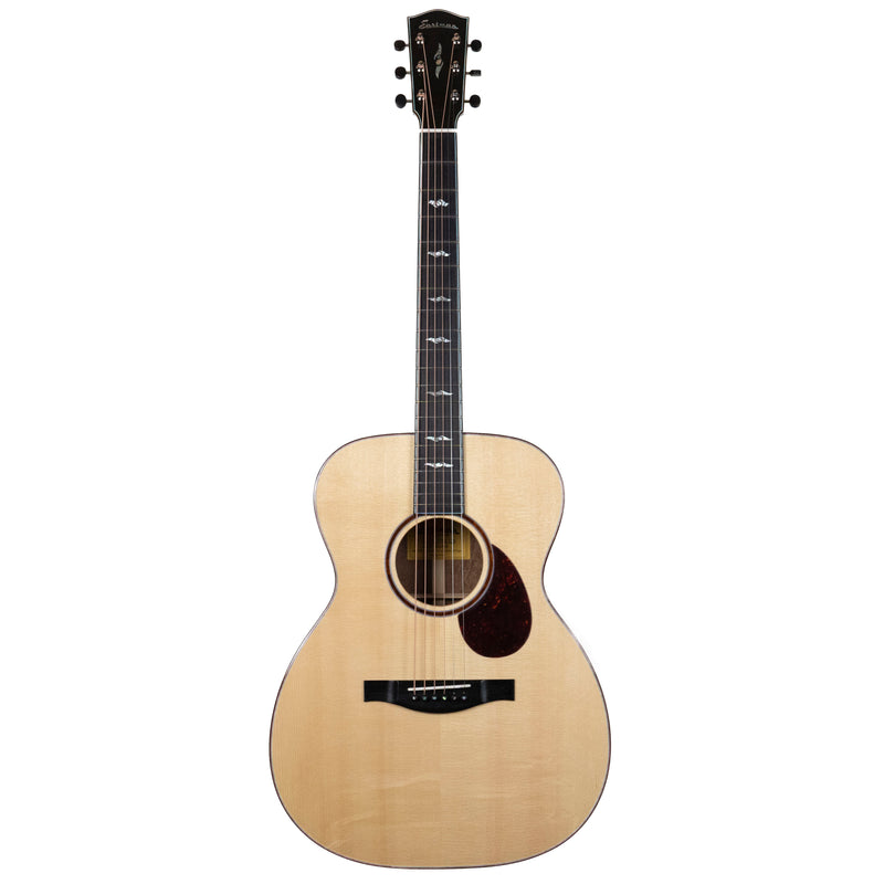 Eastman L-OM-QS European Spruce, Quilted Sapele