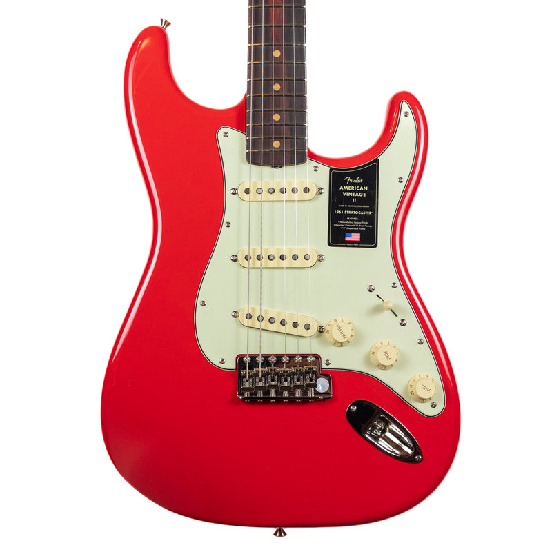 Fender Limited Edition American Vintage II '61 Stratocaster, Fiesta Red, 3A Flame Neck