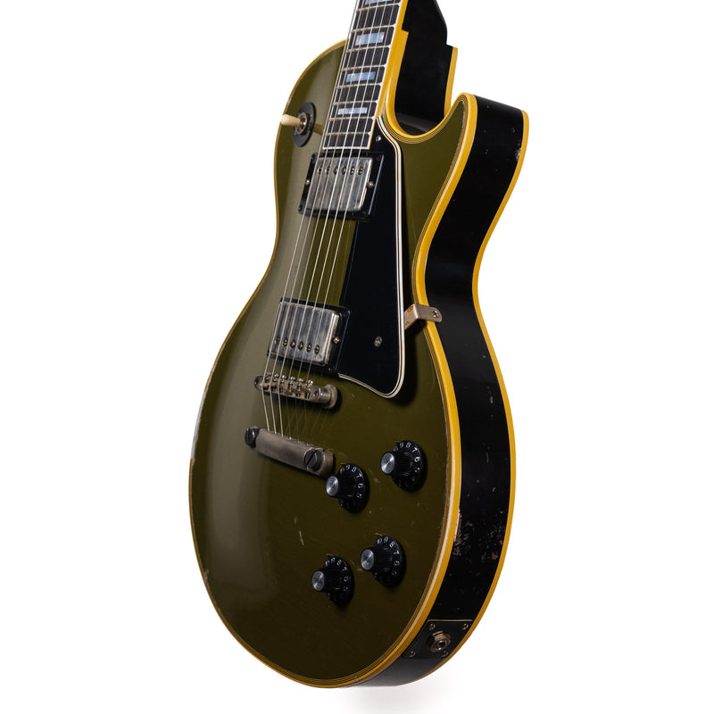 Gibson Custom 68 Les Paul Custom, Olive Drab Top / Ebony Back Heavy Aged