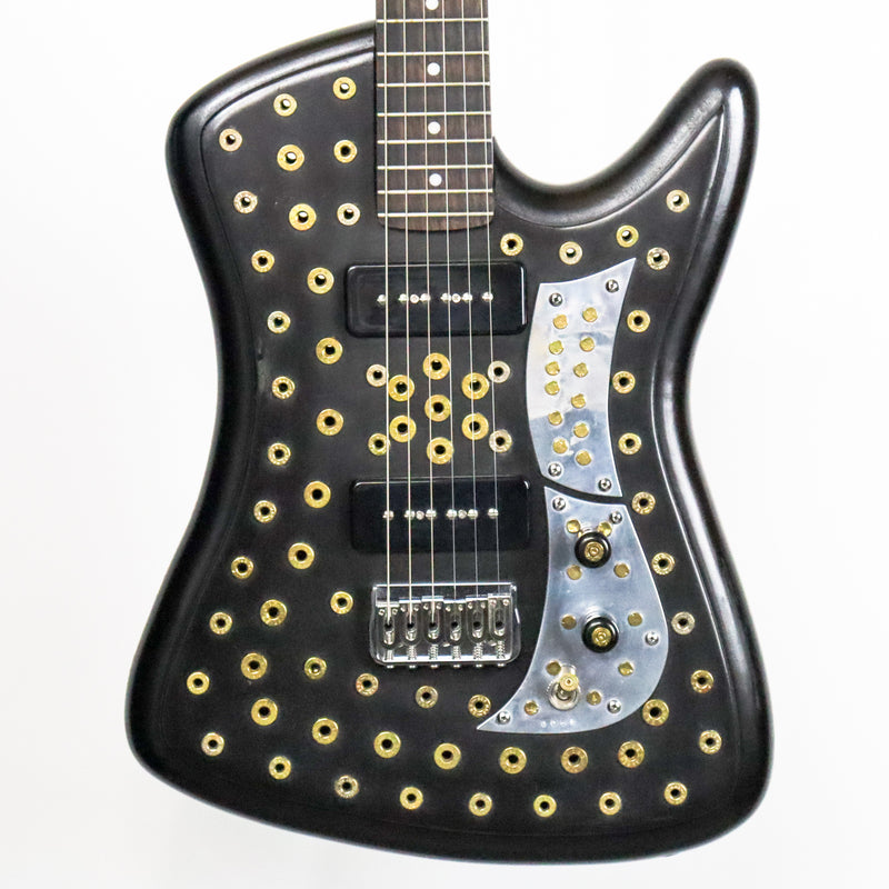 AM Guitars #0065 Brass Bullets Black P90s w/hardshell case
