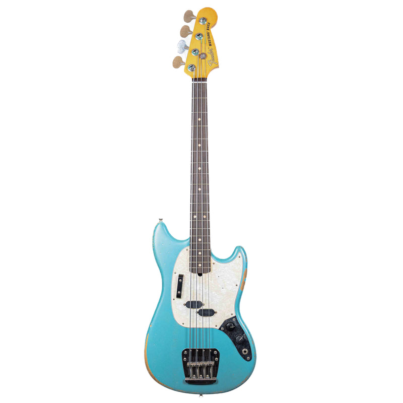 Fender JMJ Road Worn Mustang Bass Faded Daphne Blue