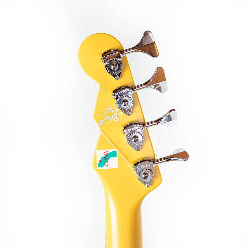 Reverend Wattplower Bass Satin Yellow with Case